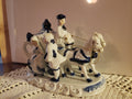 Porcelain Horse-Drawn Carriage Figurine
