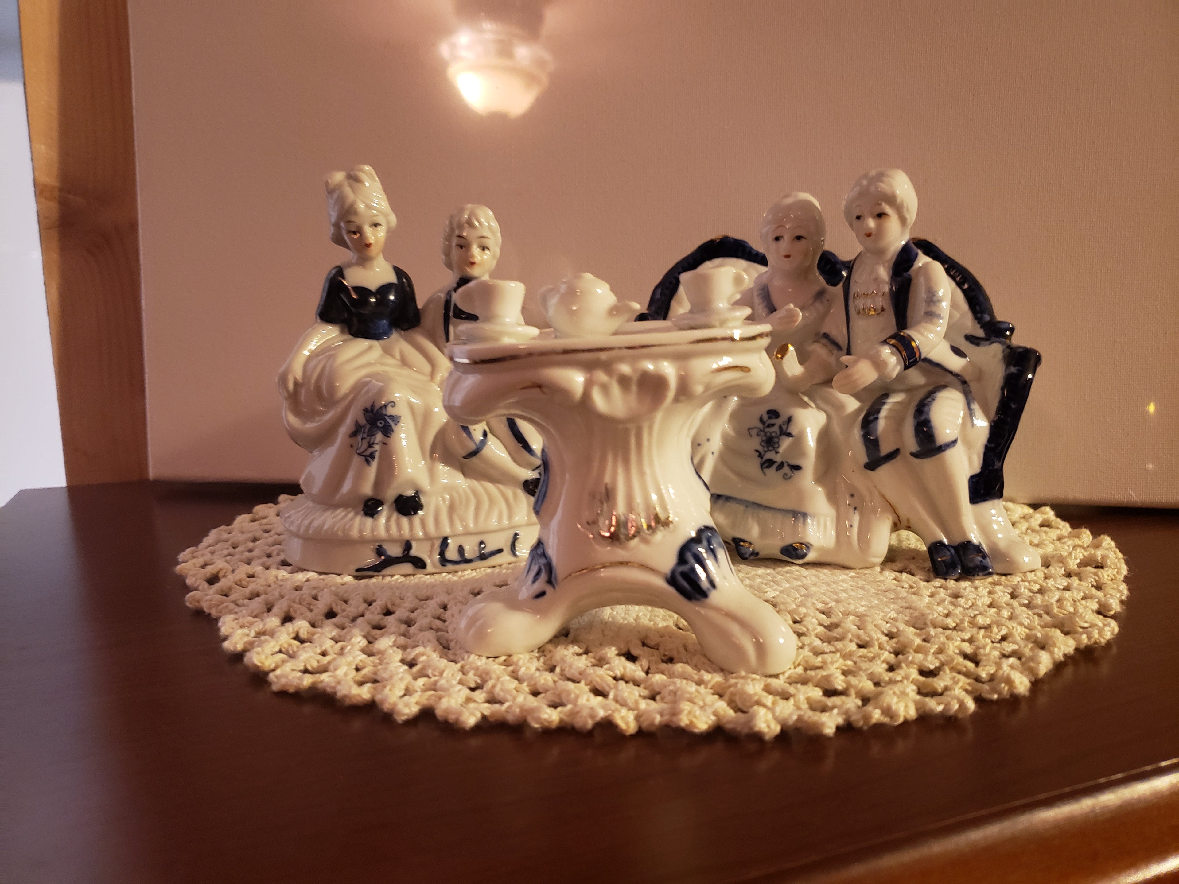 Porcelain Figural Grouping (Possibly Nativity or religious scene)