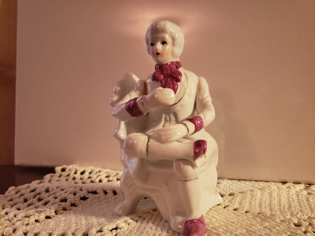 9 piece set of porcelain ceramic figurines