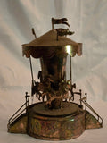 Antique Brass or Bronze Carousel/Merry-go-Round Musical Automaton